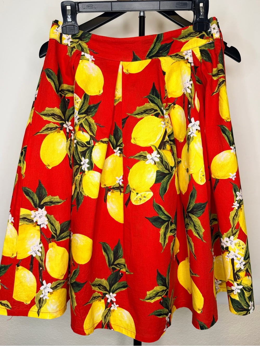 Vibrant Red Lemon 🍋 Skirt